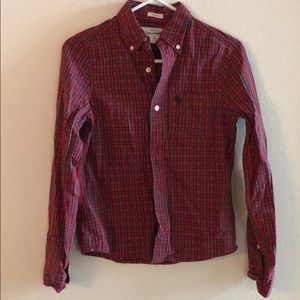 Boys XL Abercrombie kids long sleeve button down
